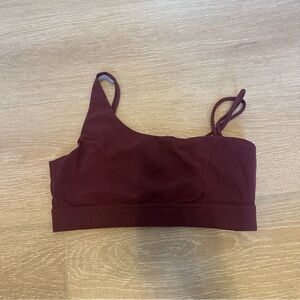 5 for $25 Glowmode SHEIN Asymmetric Strap Maroon Sports Bra